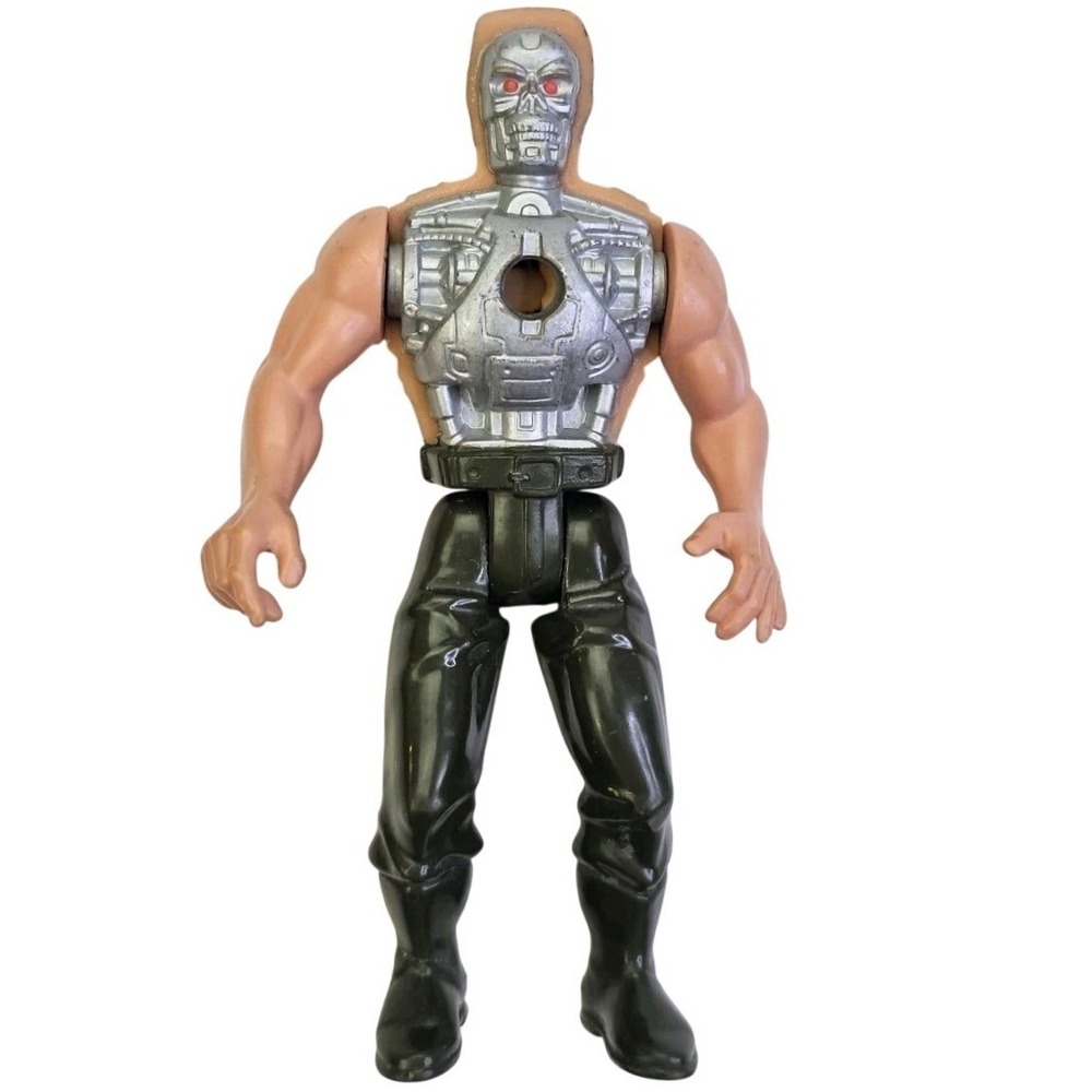 Vintage 1991 Kenner Terminator 2 T-800 Battle Damage Action Figure Carolco 5.5"